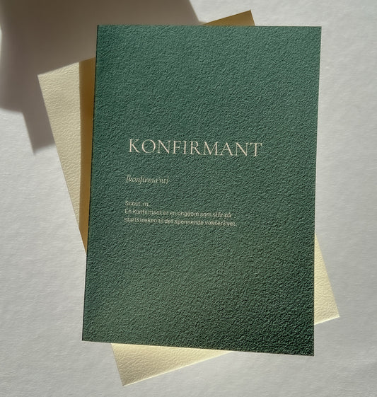 Kort Konfirmant definisjon