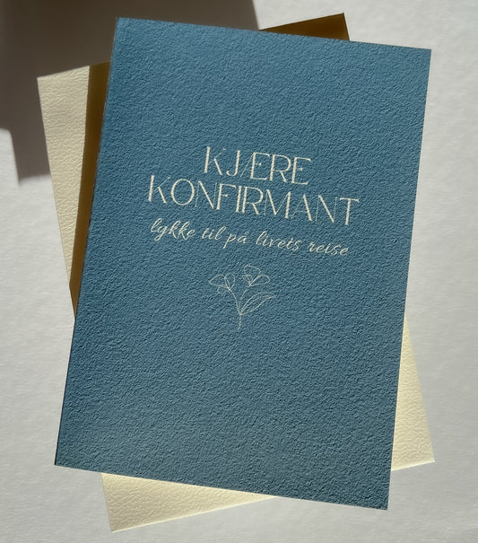 Kort Konfirmant "livets reise"