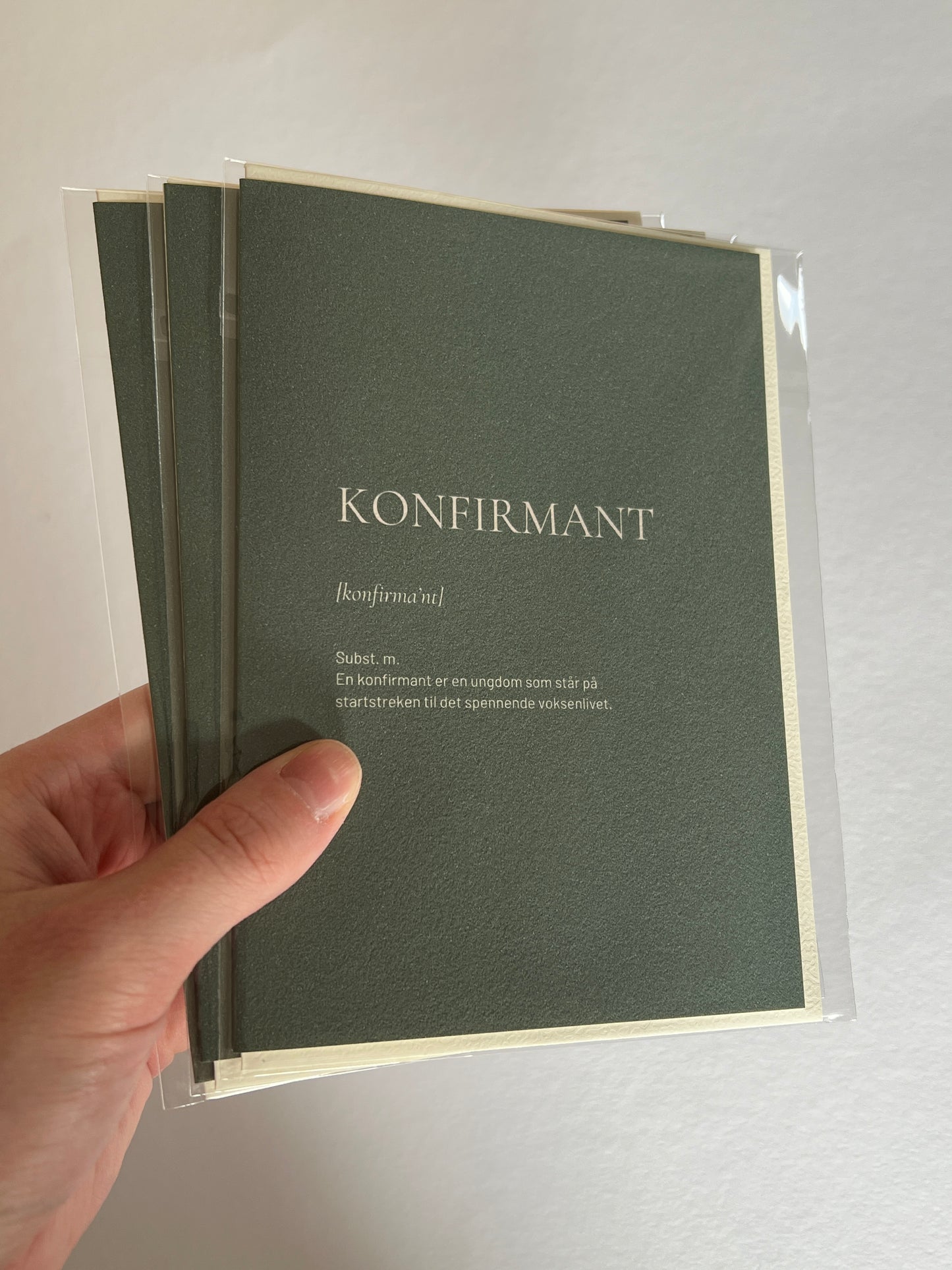 Kort Konfirmant definisjon