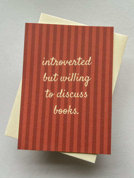 Kort Introverted Book Lover