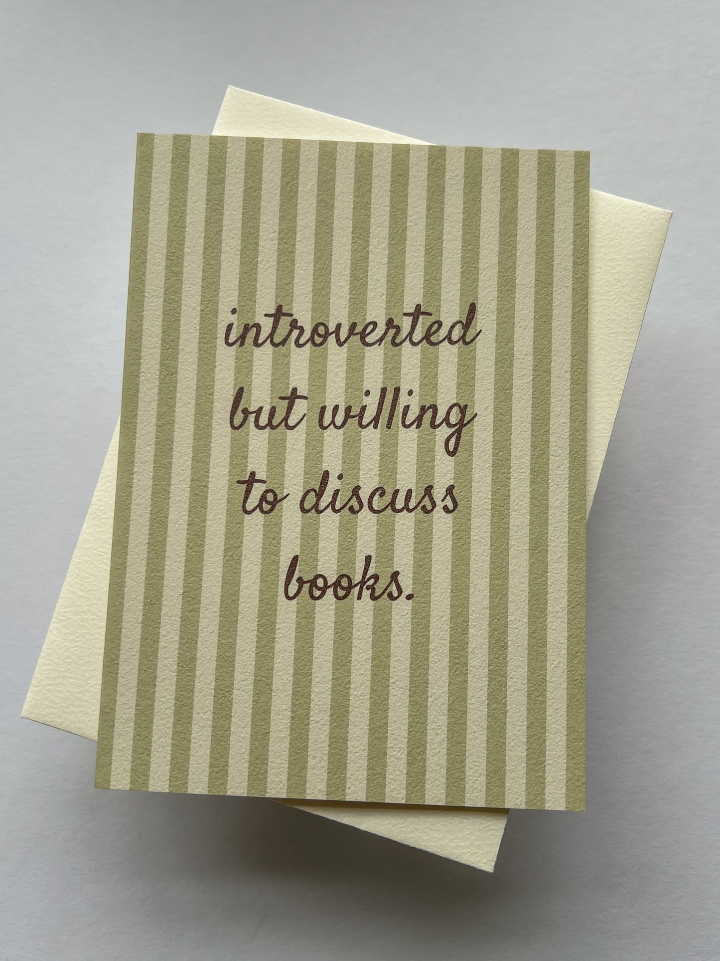 Kort Introverted Book Lover