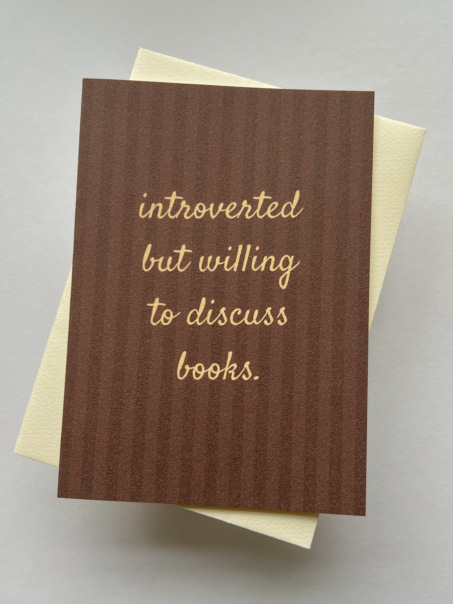 Kort Introverted Book Lover