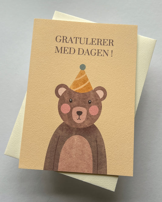 Kort Bursdagsbjørn