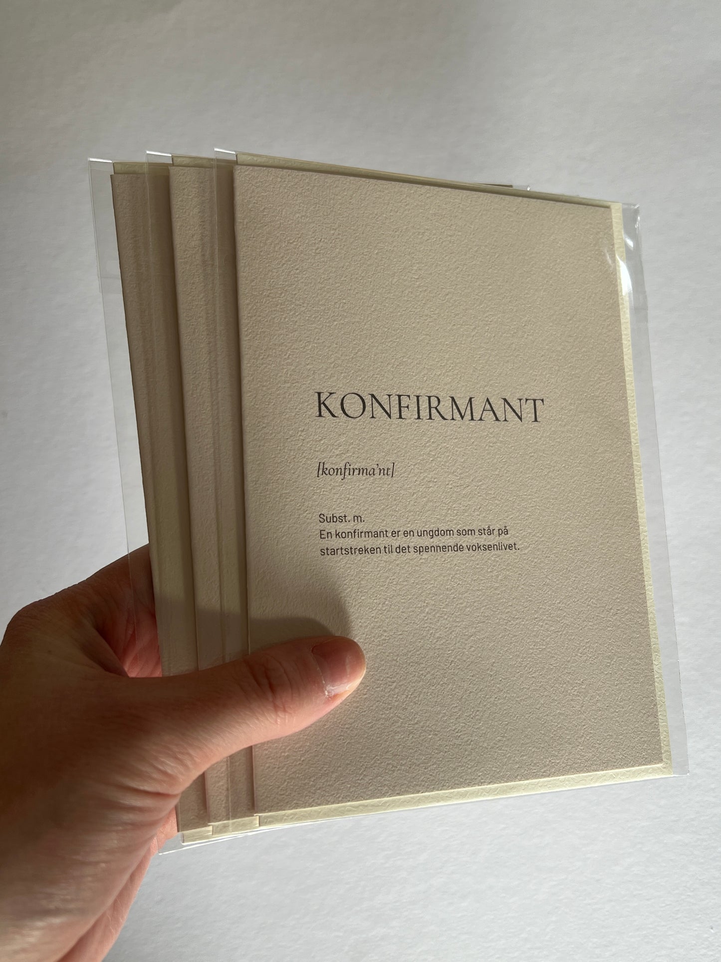 Kort Konfirmant definisjon